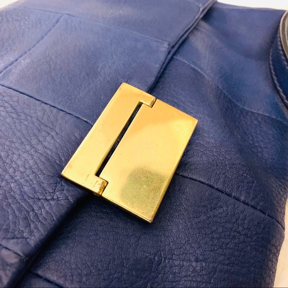 J.Crew deep royal blue leather clutch/crossbody - Picture 7 of 13